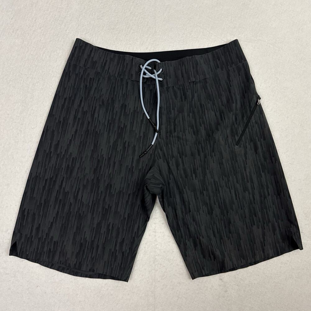 Lululemon Board Shorts Men 34 Gray El Current Swim Trunks Performance